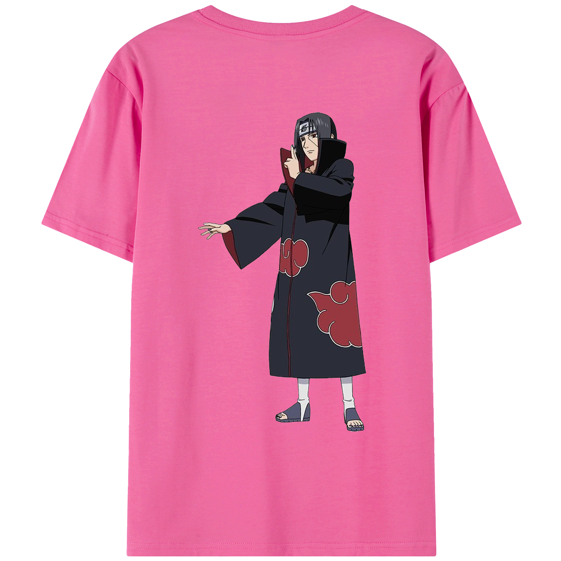 （画像用） NARUTO -ナルト- うちは イタチ Uchiha Itachi レディース半袖Tシャツ(バックプリント)